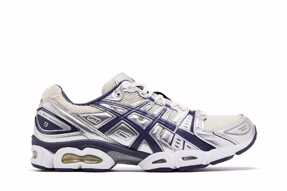 ASICS Gel Nimbus 9 Oatmeal Indigo Fog, view 2