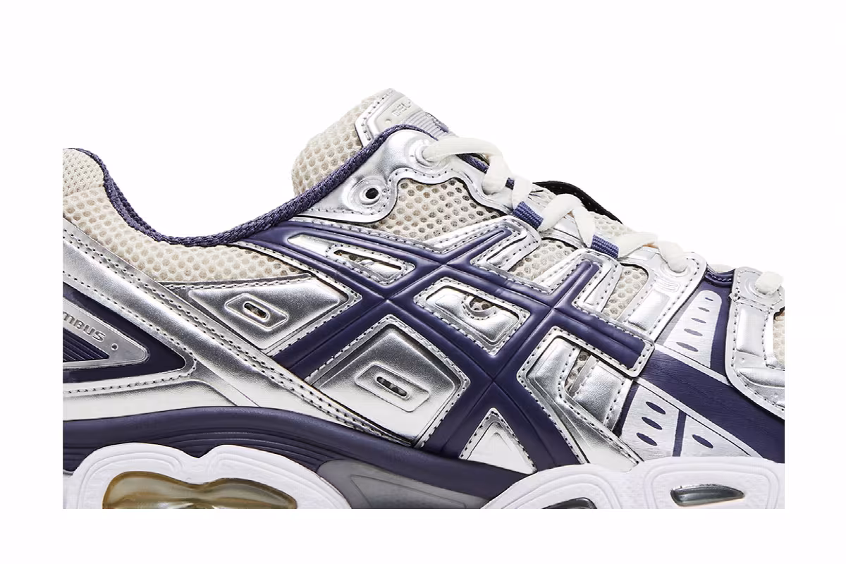 ASICS Gel Nimbus 9 Oatmeal Indigo Fog, view 3