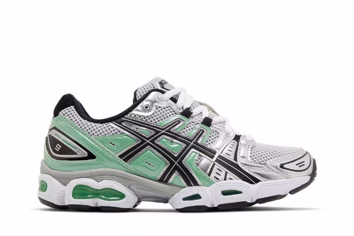 ASICS Women's Gel Nimbus 9 White Bamboo, view 2