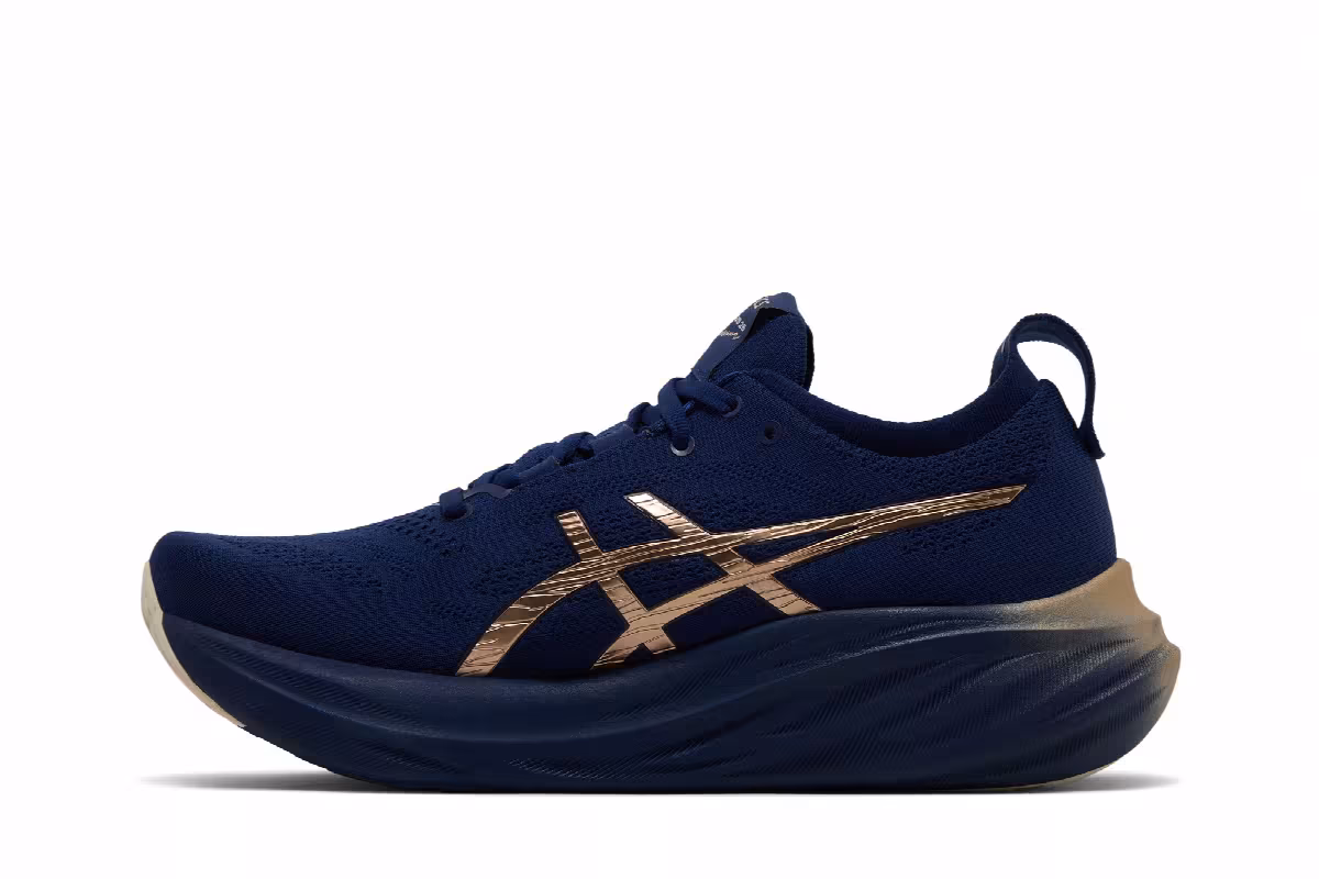 ASICS Gel Nimbus 26 Platinum Blue Expanse Champagne, view 4