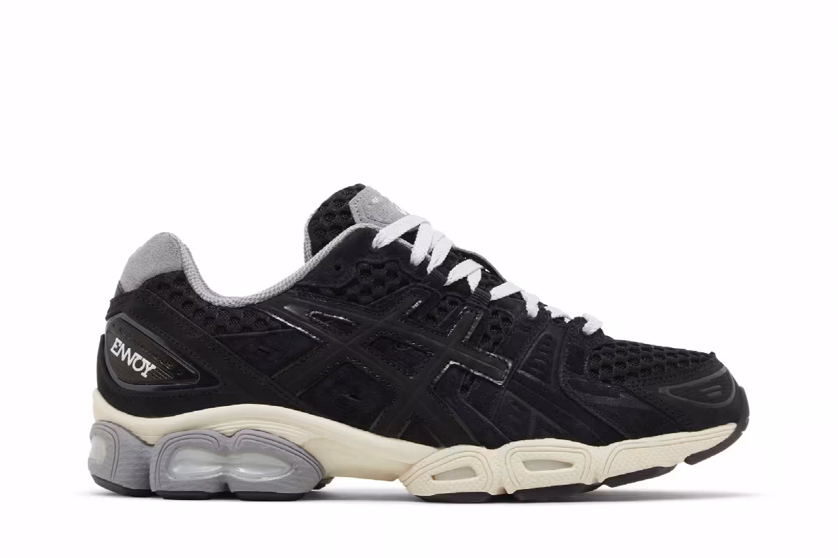 The Ennoy Professional x ASICS Gel Nimbus 9 Black Sheet Rock, view 2