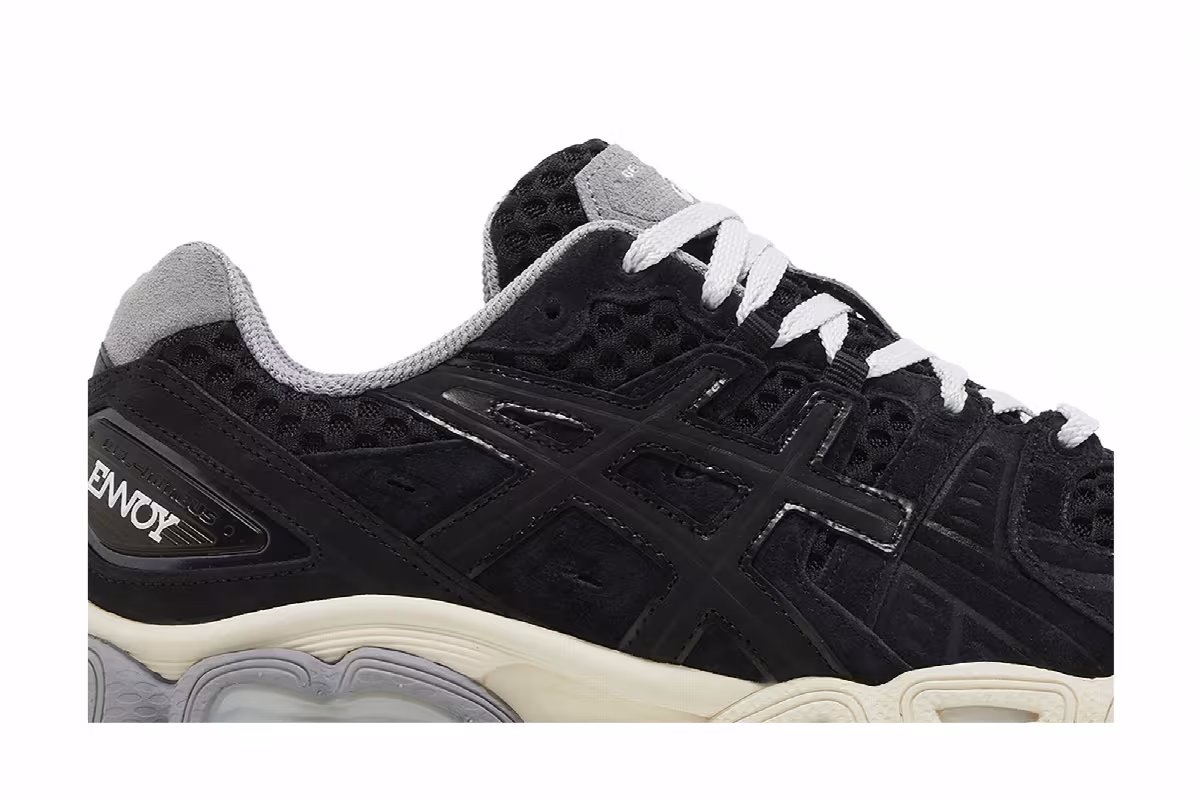 The Ennoy Professional x ASICS Gel Nimbus 9 Black Sheet Rock, view 3