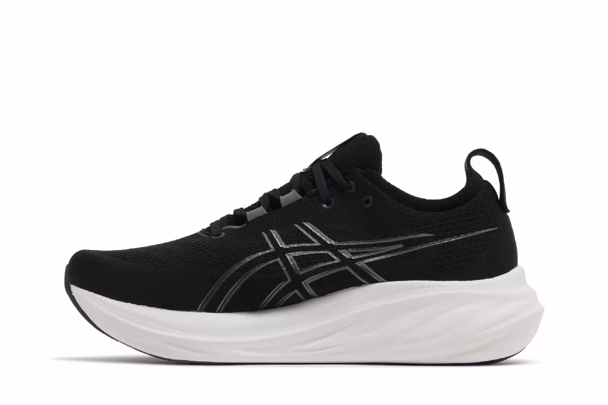 ASICS Gel Nimbus 26 4E Wide Black Graphite Grey, view 4