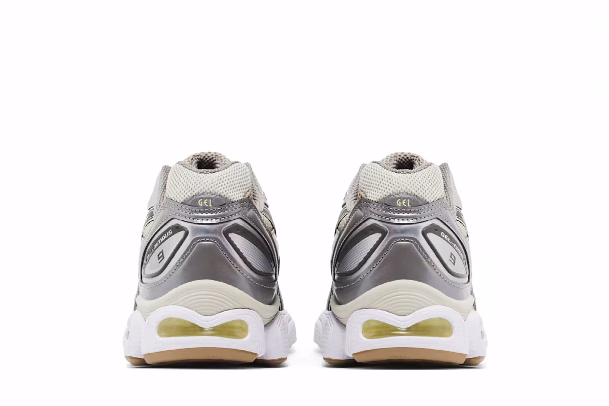 ASICS Women's Gel Nimbus 9 Feather Grey Green, view 7