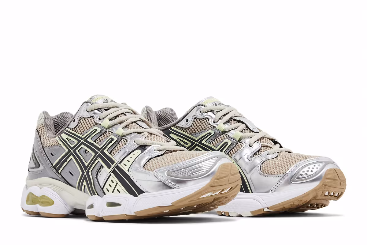 ASICS Women's Gel Nimbus 9 Feather Grey Green, view 9