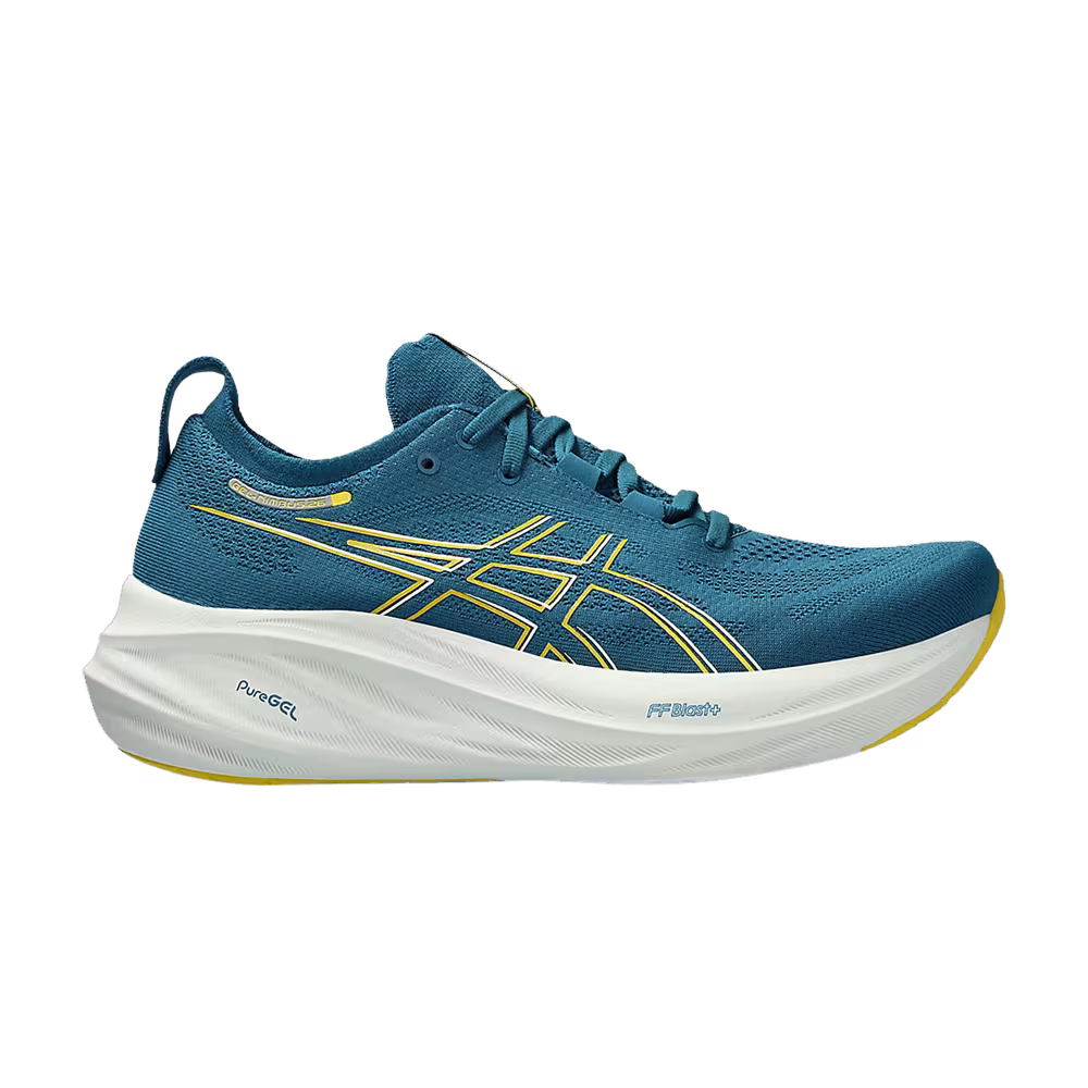 ASICS Gel Nimbus 26 Evening Teal Light Mustard