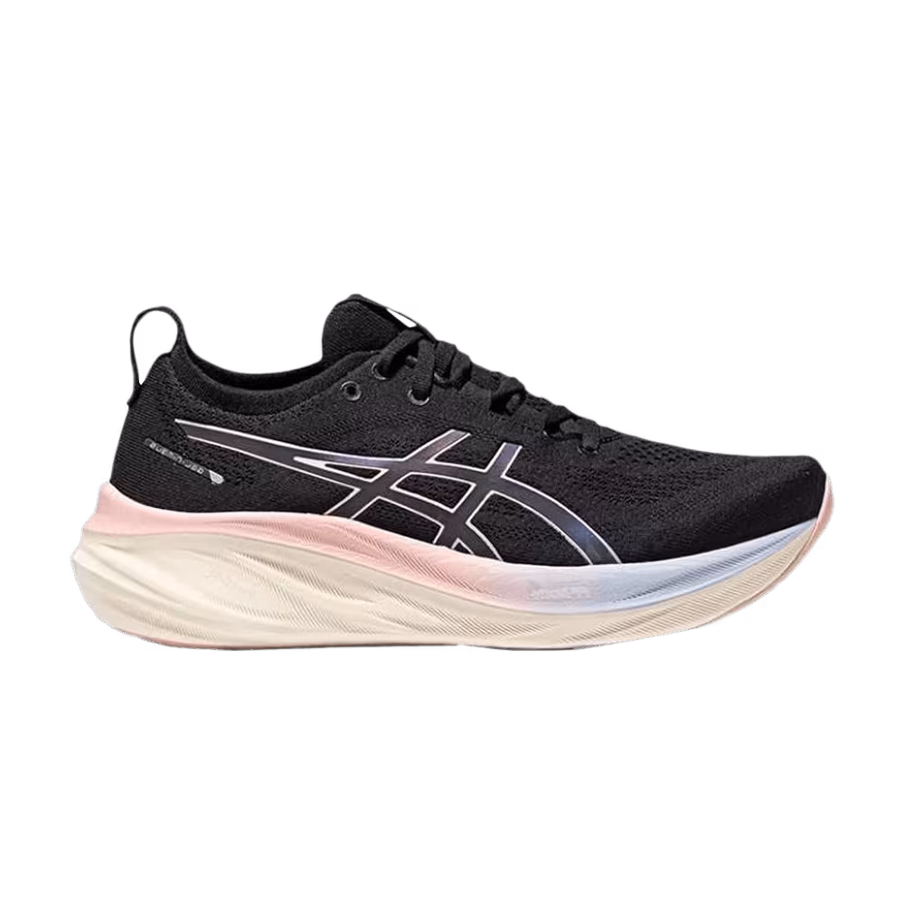 ASICS Women's Gel Nimbus 26 Lite-Show Black Pink Gradient