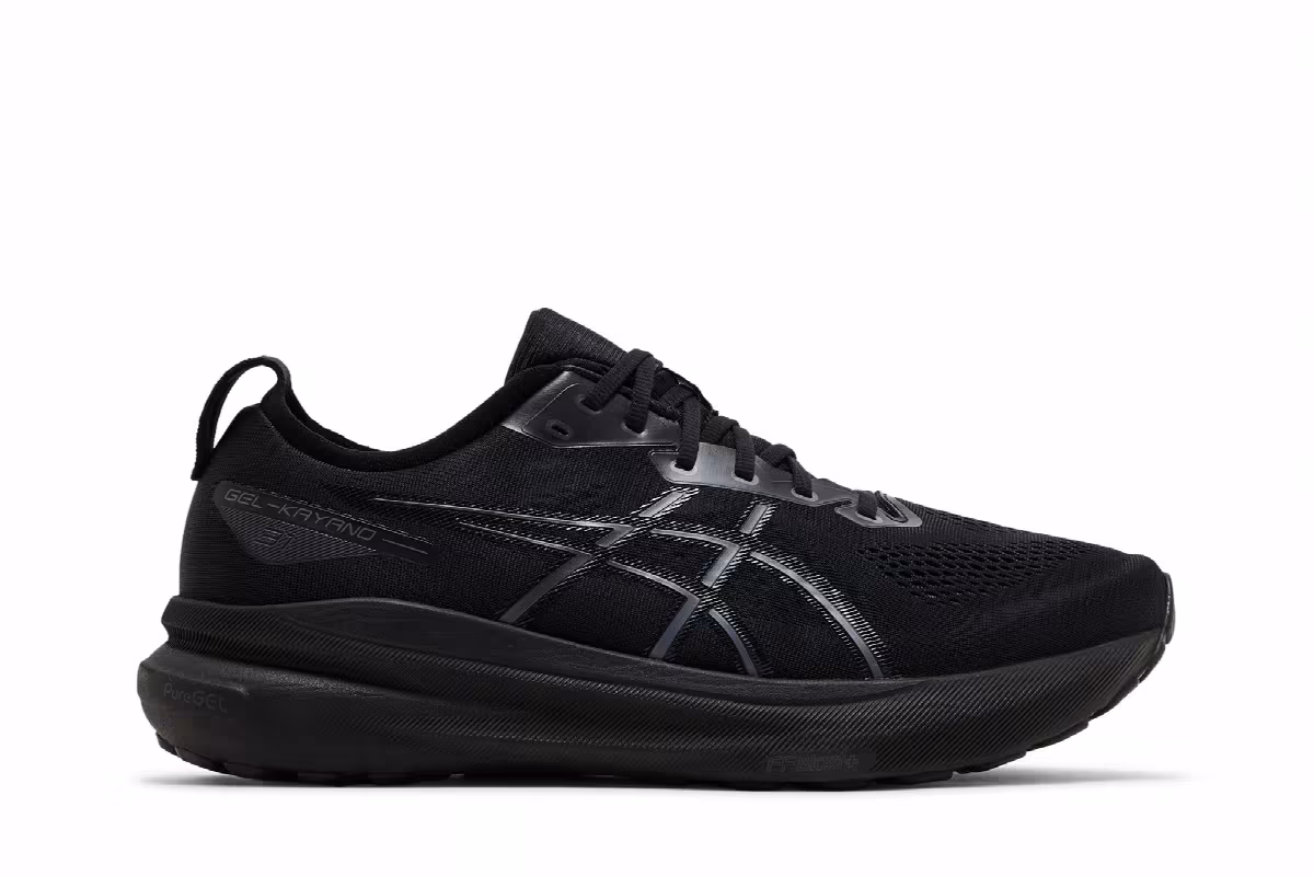 ASICS Gel Kayano 31 Wide Triple Black, view 2