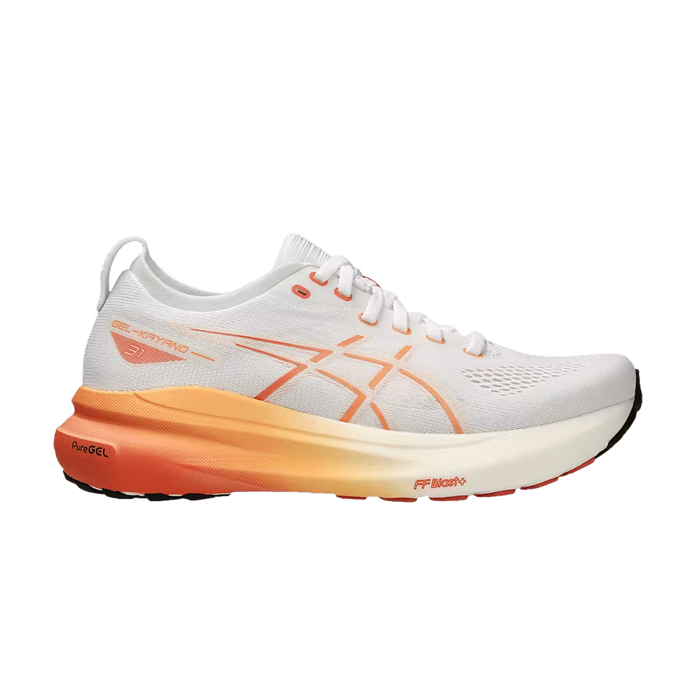 Asics Women's Gel Kayano 31 White Faded Orange