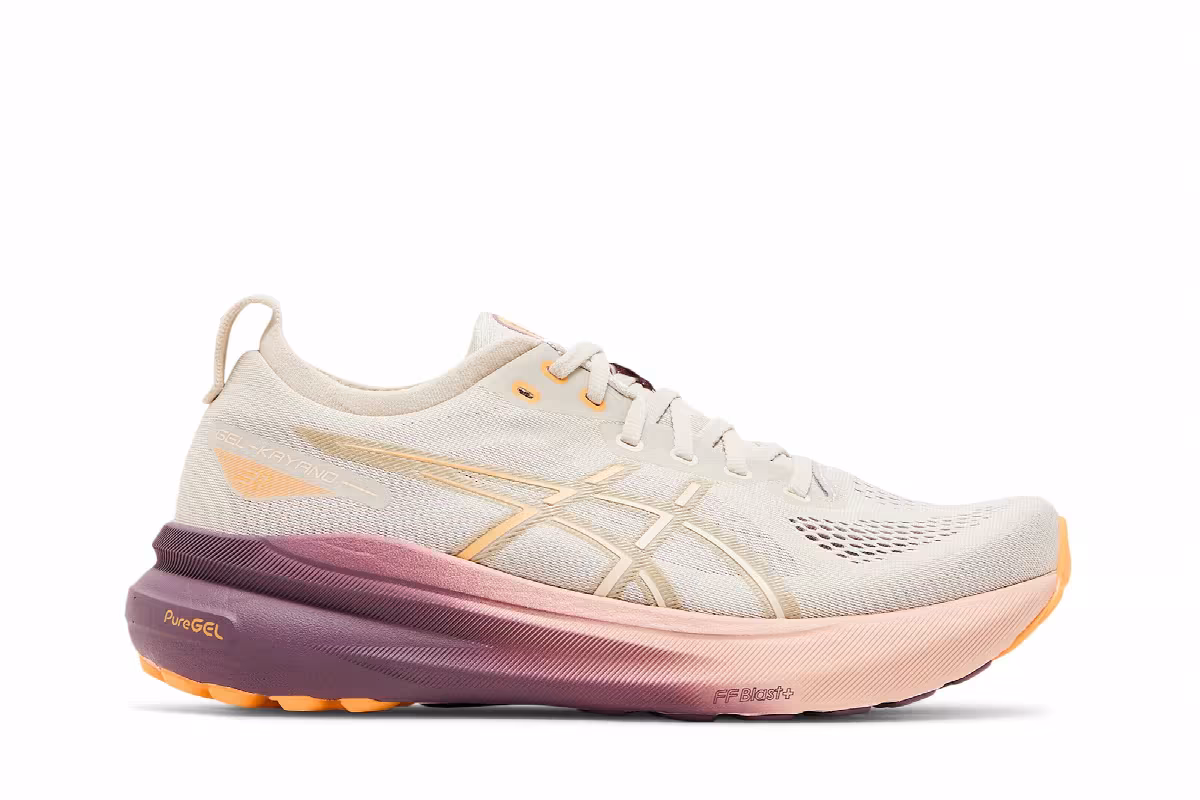ASICS Women's Gel Kayano 31 Oatmeal Pearl Pink, view 2