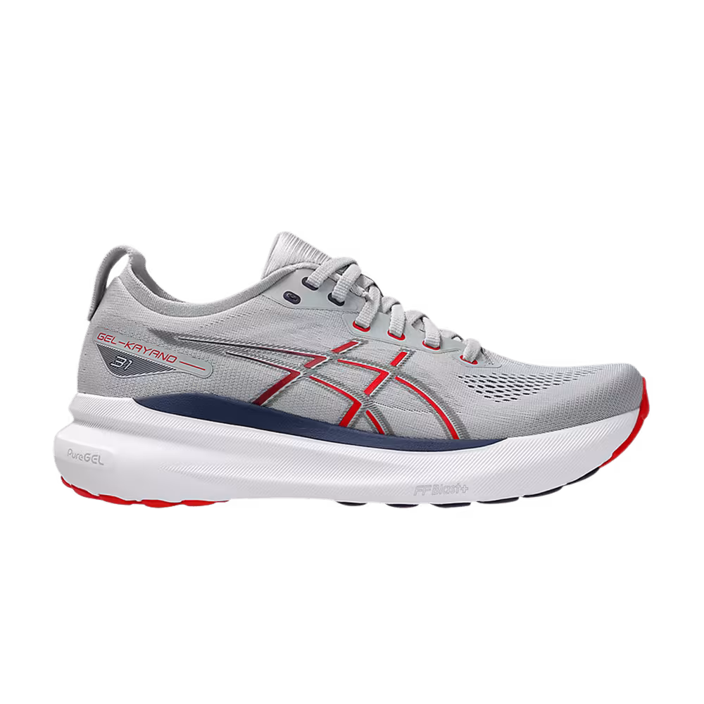 ASICS Gel Kayano 31 Piedmont Grey Fiery Red