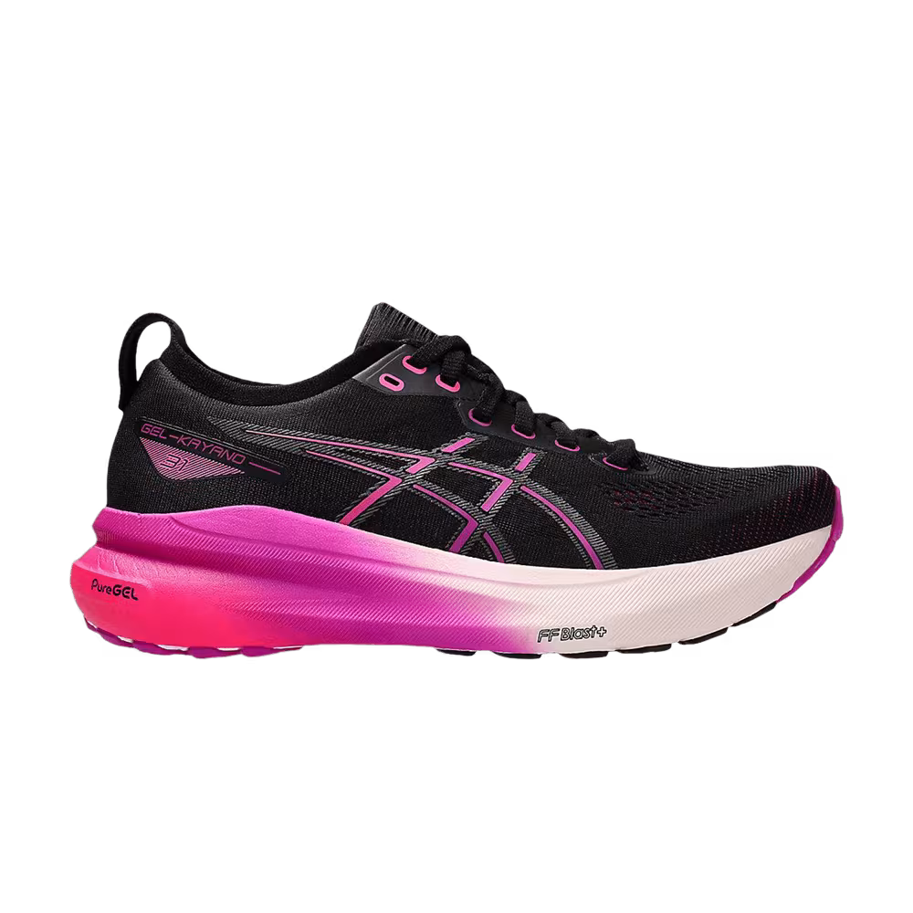 ASICS Women's Gel Kayano 31 Wide Black Bold Magenta