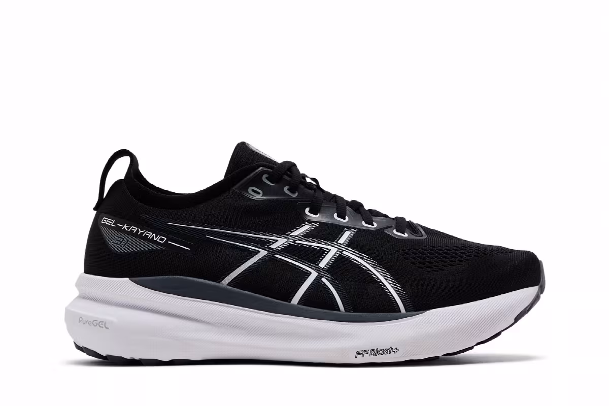 ASICS Gel Kayano 31 Extra Wide Black White, view 2