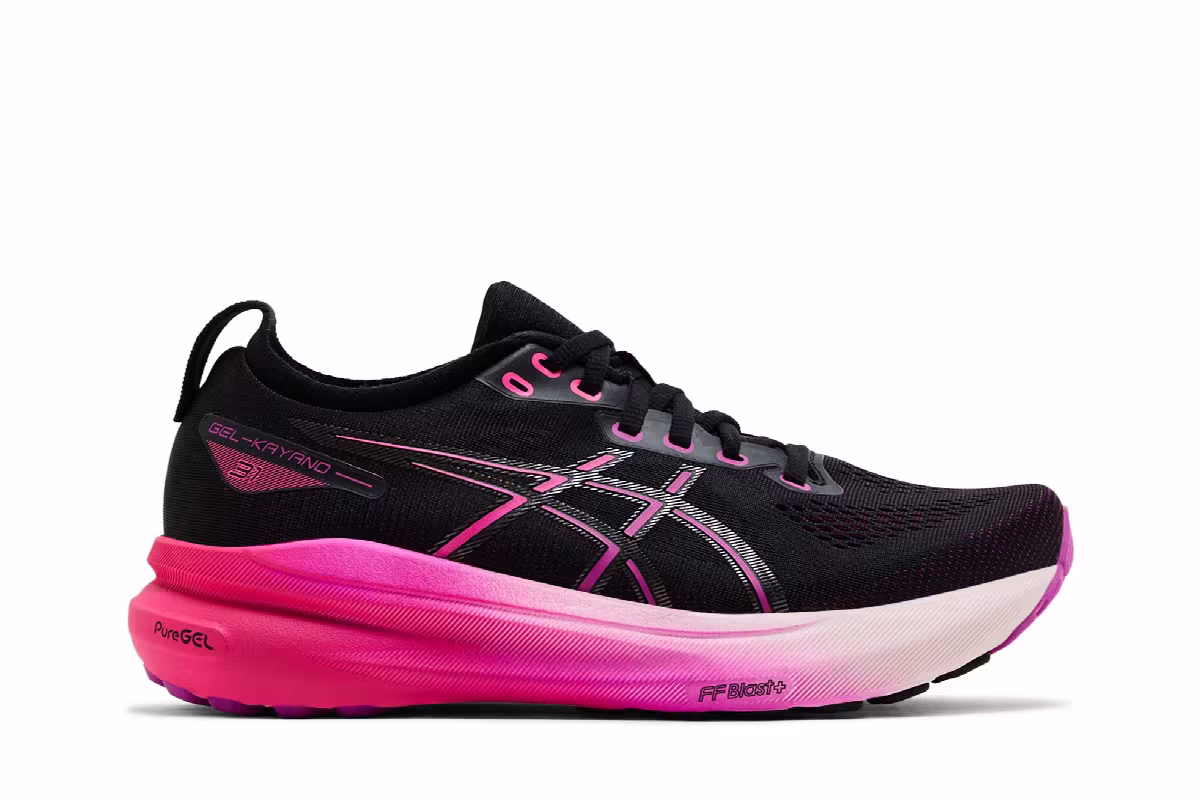 Asics Women's Gel Kayano 31 Black Bold Magenta, view 2
