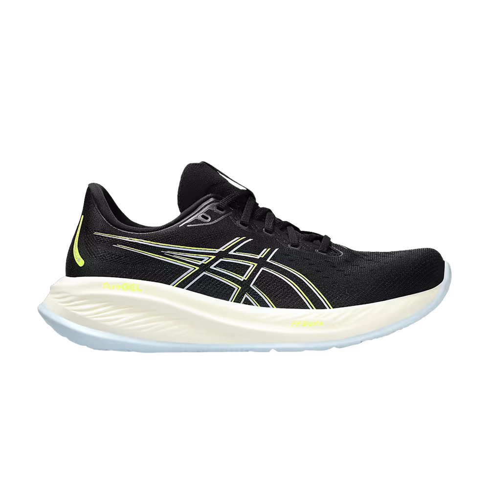 Asics Gel Cumulus 26 2E Wide Black Safety Yellow