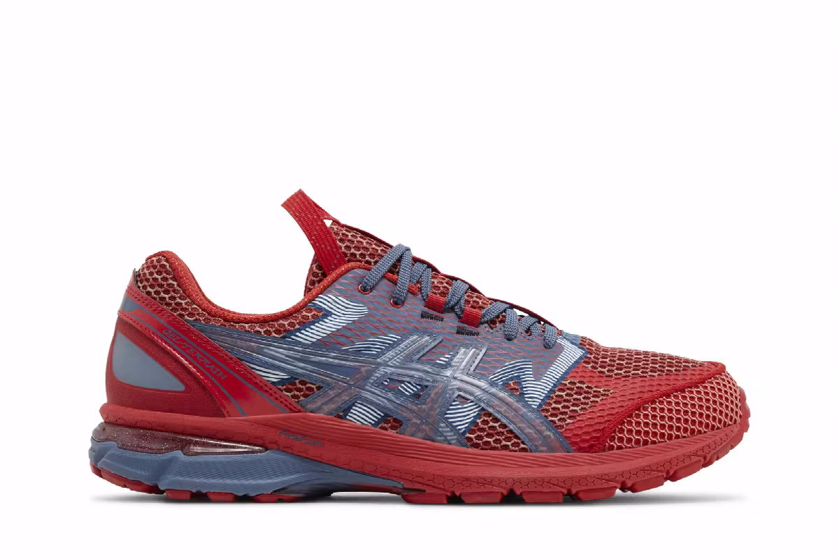 Kiko Kostadinov x ASICS US4-S Gel Terrain Classic Red Wood Crepe, view 2