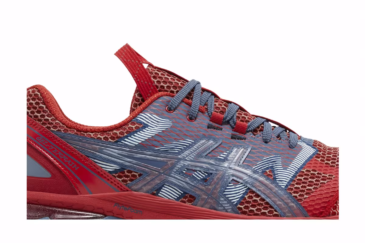 Kiko Kostadinov x ASICS US4-S Gel Terrain Classic Red Wood Crepe, view 3