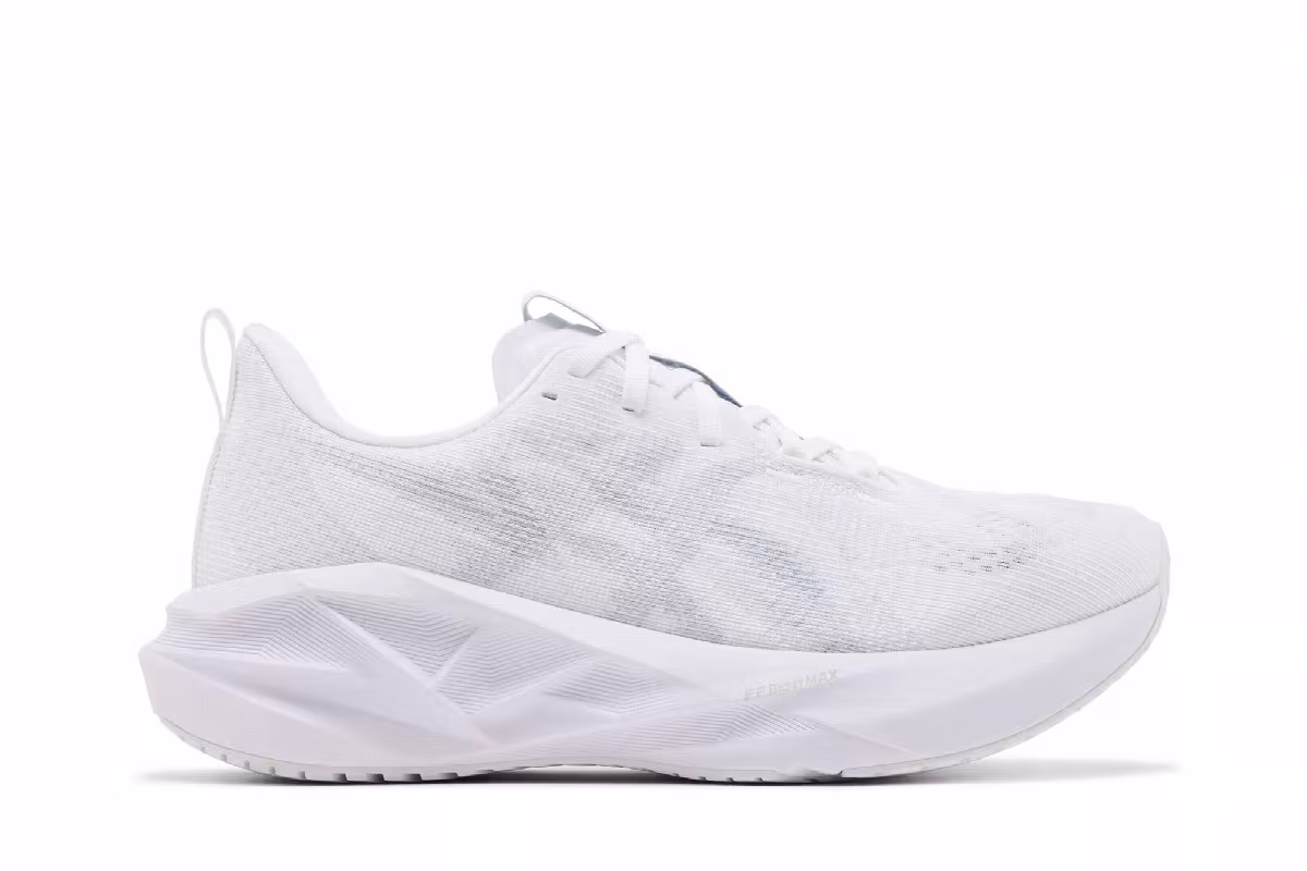 ASICS Women's Novablast 5 White Piedmont Grey, view 2