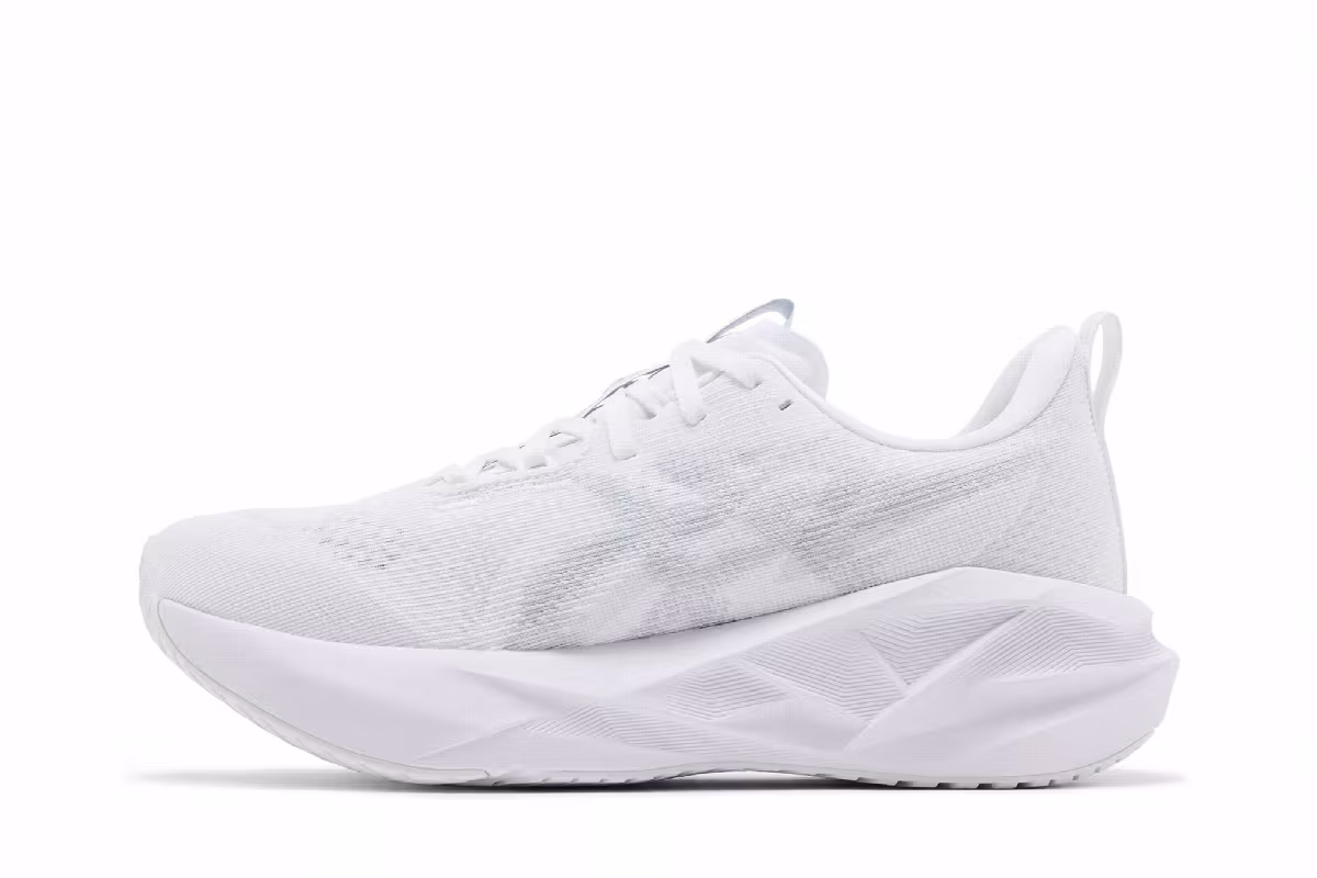 ASICS Women's Novablast 5 White Piedmont Grey, view 4