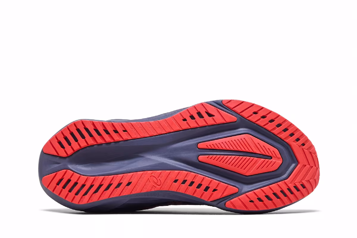 ASICS Women's Novablast 5 Greyish Purple Coral Reef, view 5
