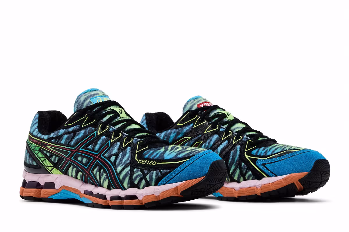 Kenzo x ASICS Gel Kayano 20 Cyan Zebra, view 9