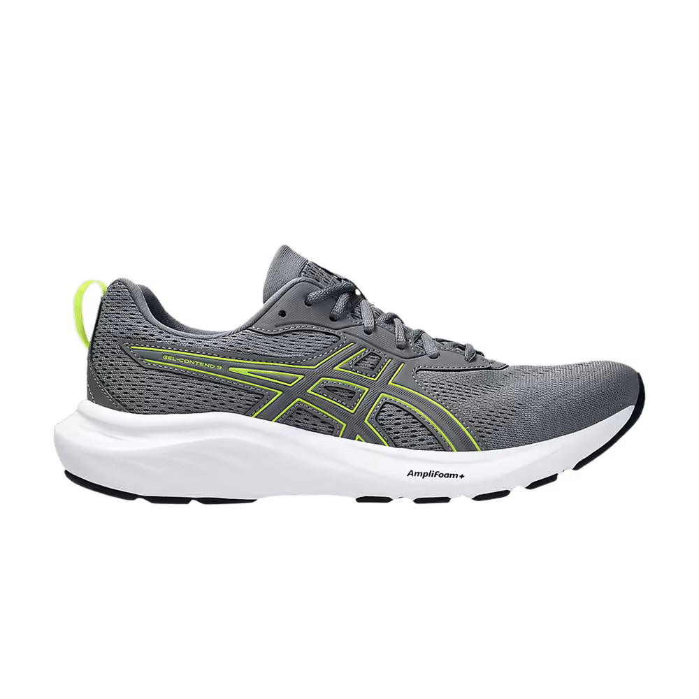 Asics Gel Contend 9 Extra Wide Steel Grey Safety Yellow