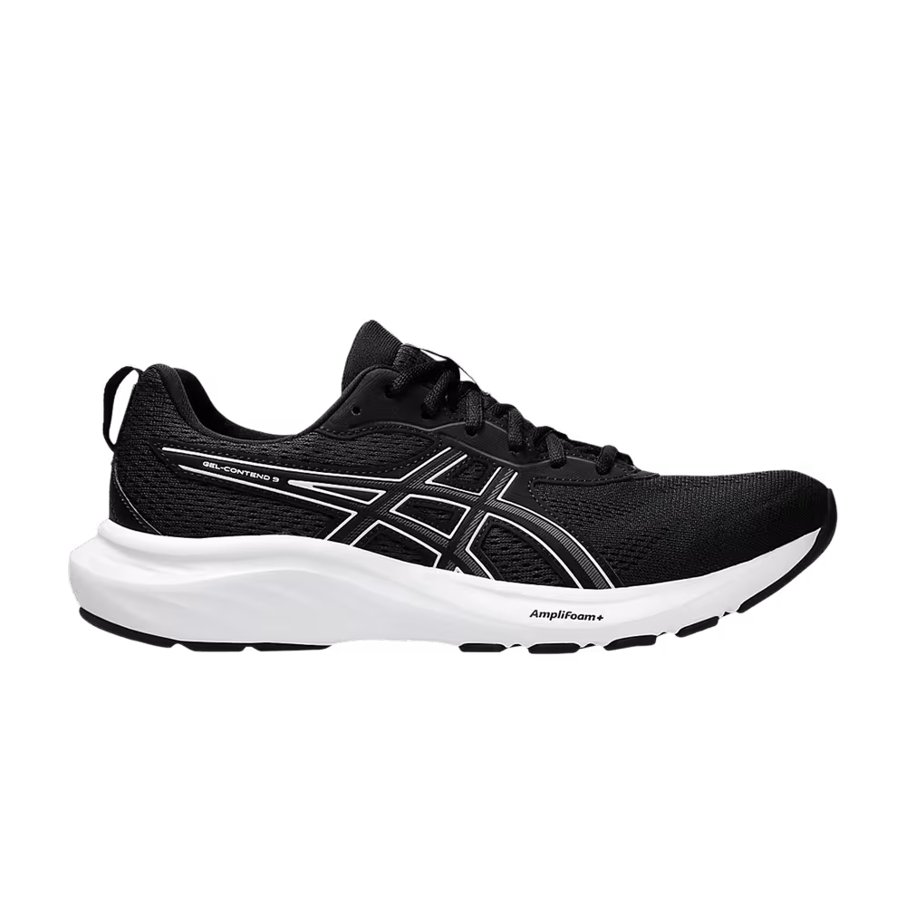 Asics Gel Contend 9 Extra Wide Black White