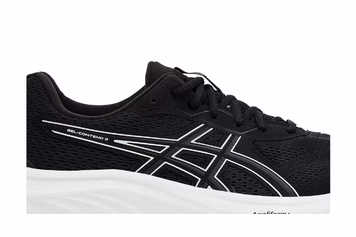 Asics Gel Contend 9 Black White, view 3