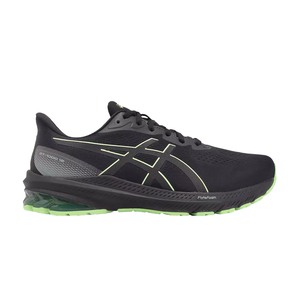 Asics GT 1000 12 GORE-TEX Black Illuminate Green