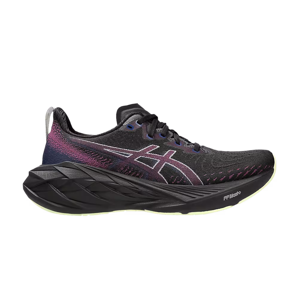 ASICS Women's NovaBlast 4 Black Blue Expanse