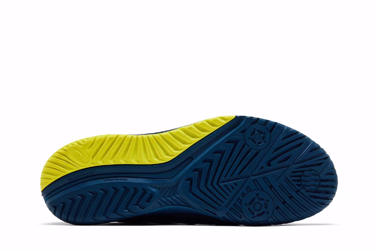 ASICS Gel Resolution 9 Mako Blue Safety Yellow, view 5