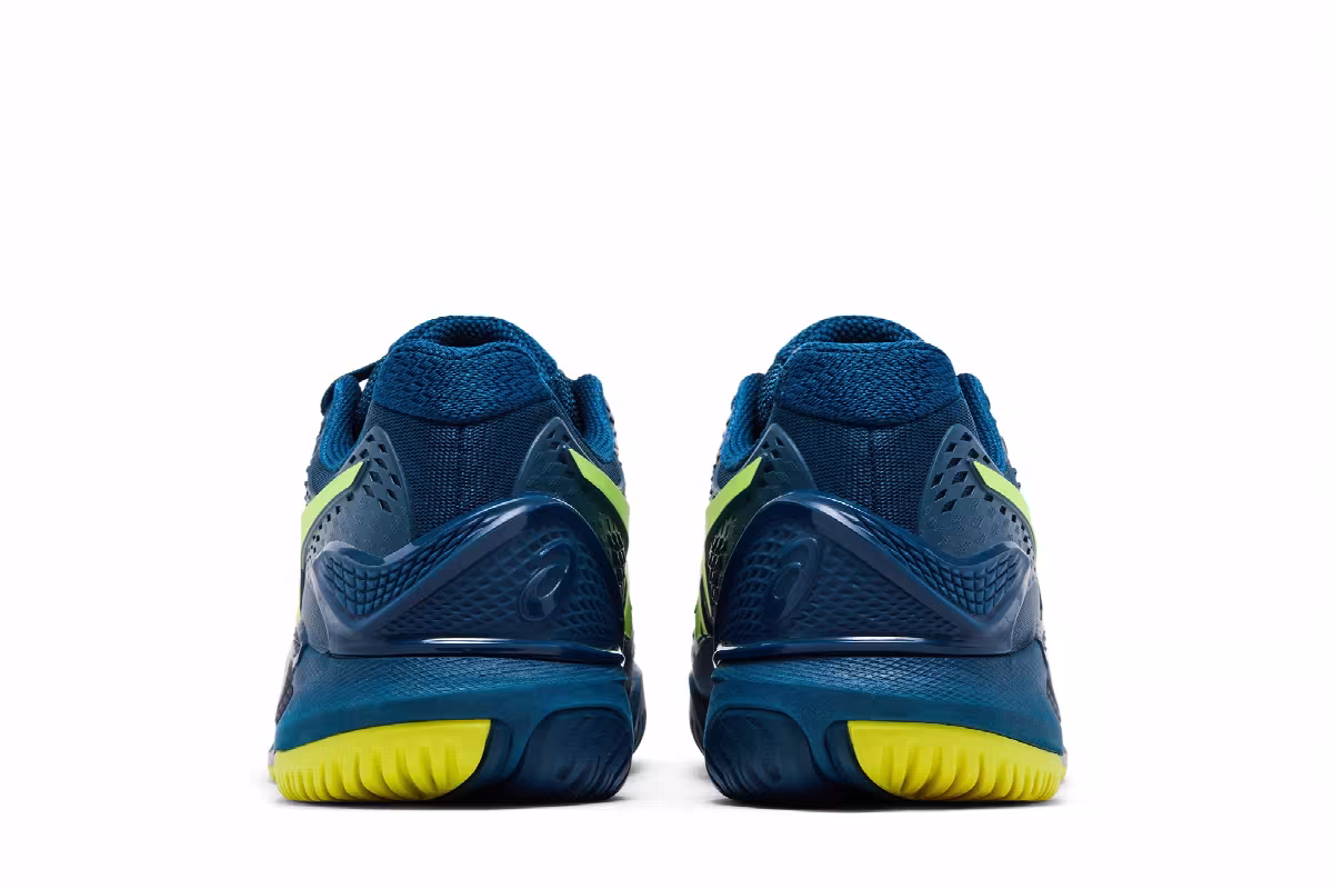 ASICS Gel Resolution 9 Mako Blue Safety Yellow, view 7