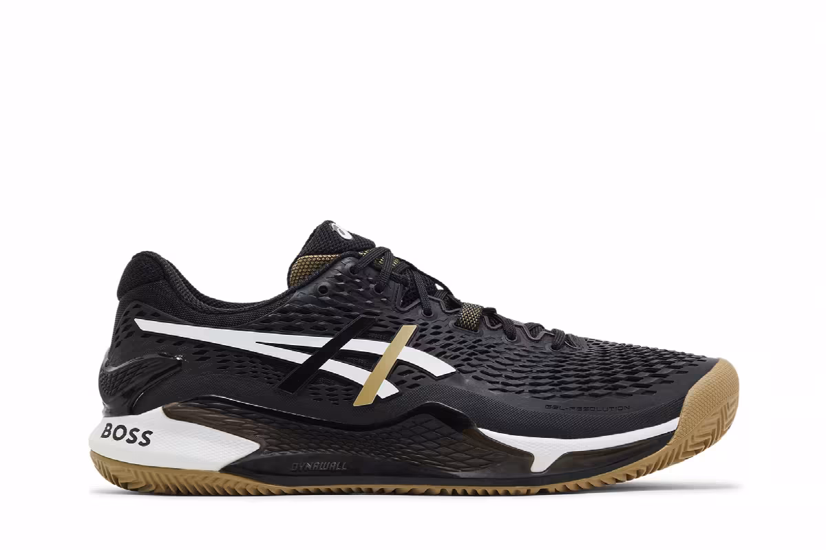 BOSS x Matteo Berrettini x ASICS Gel Resolution 9 Clay Black Camel, view 2
