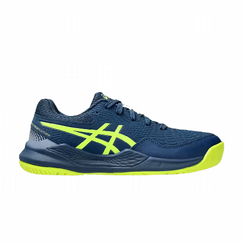 Asics Gel Resolution 9 GS 'Mako Blue Safety Yellow'