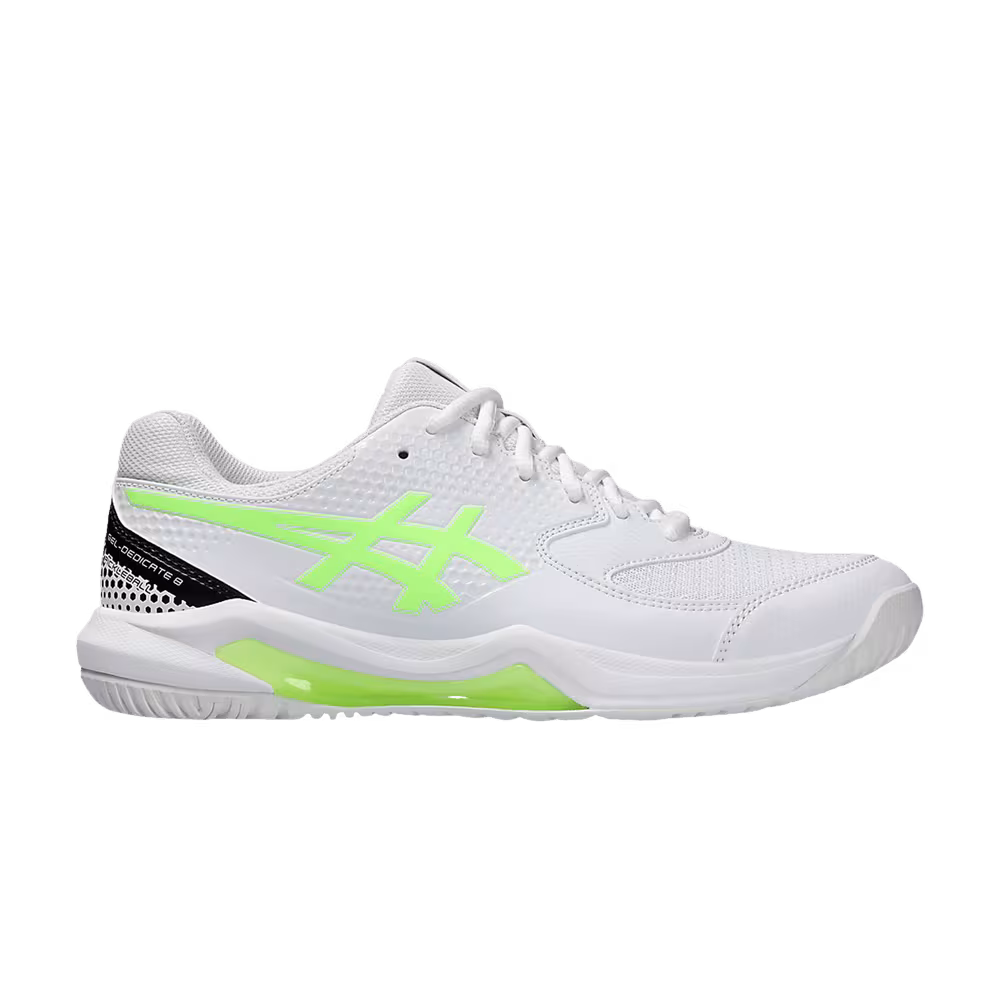 ASICS Gel Dedicate 8 White Lime Burst