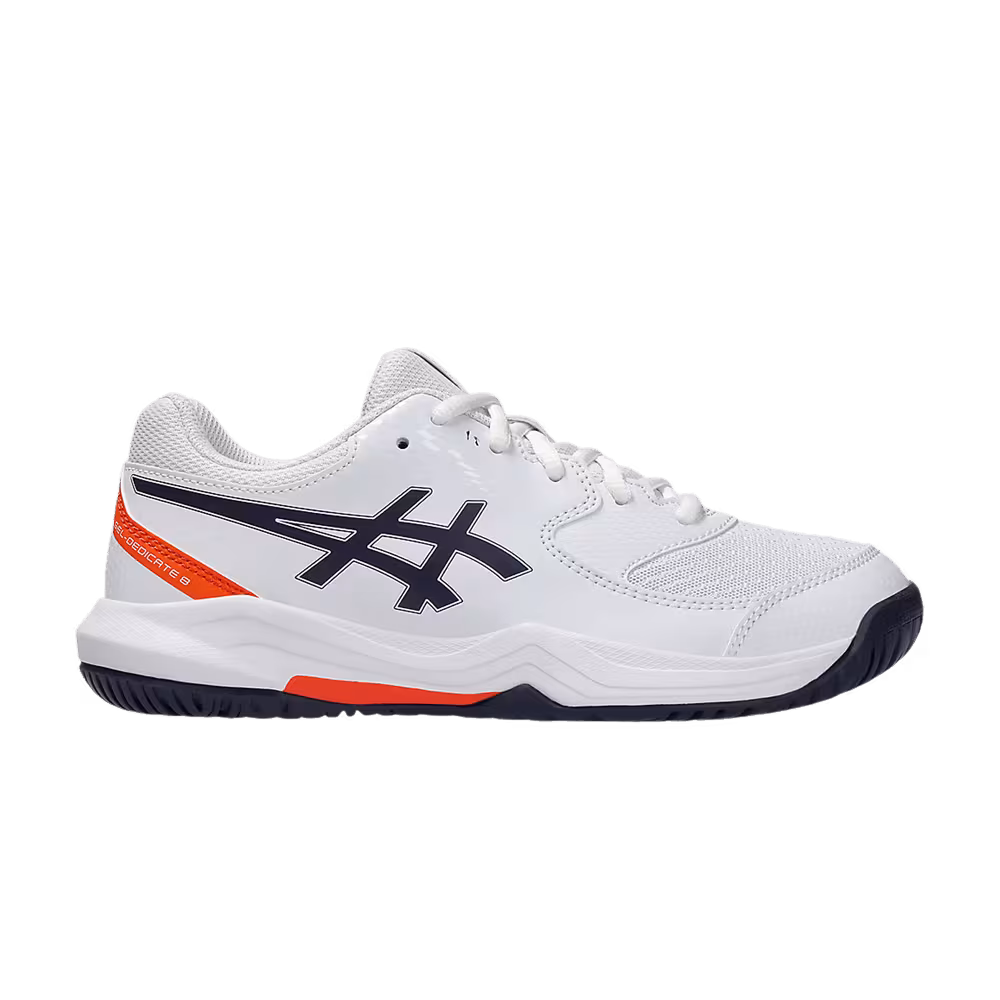 ASICS Gel Dedicate 8 GS White Indigo Fog