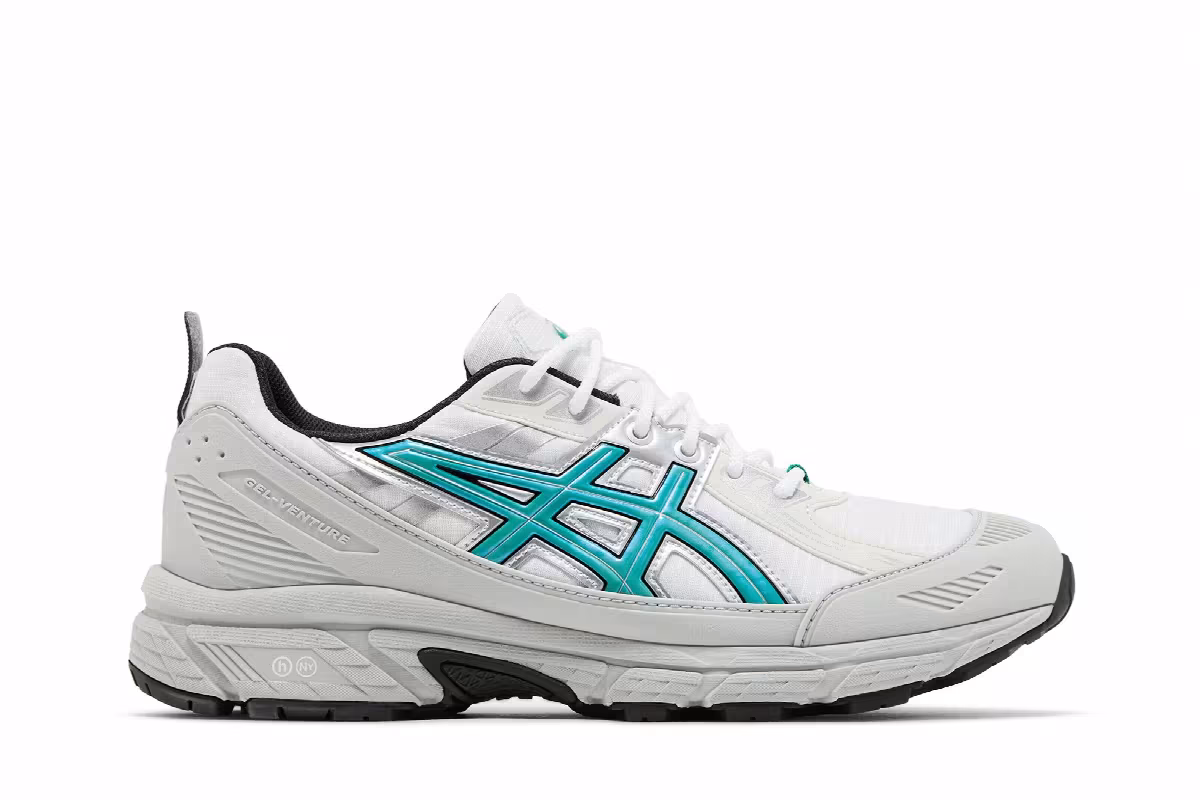 Hidden NY x ASICS Gel Venture 6 Shield White Wasabi, view 2