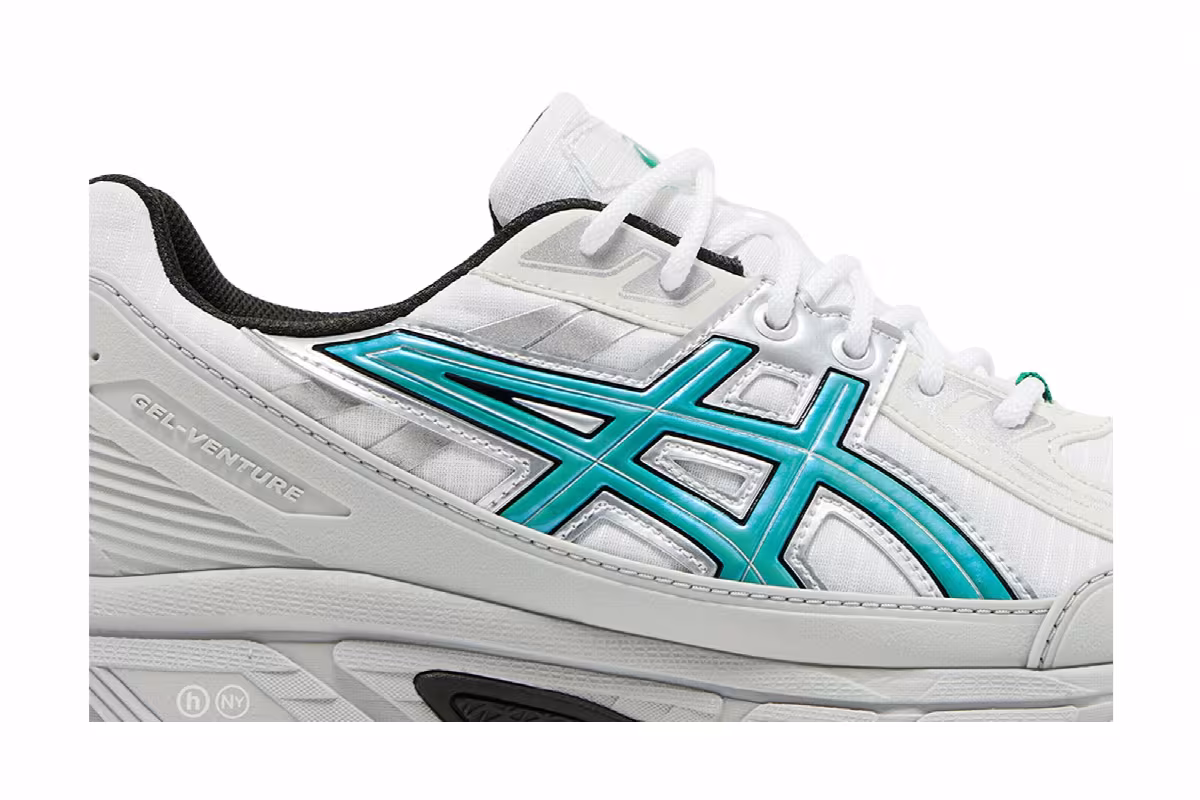 Hidden NY x ASICS Gel Venture 6 Shield White Wasabi, view 3
