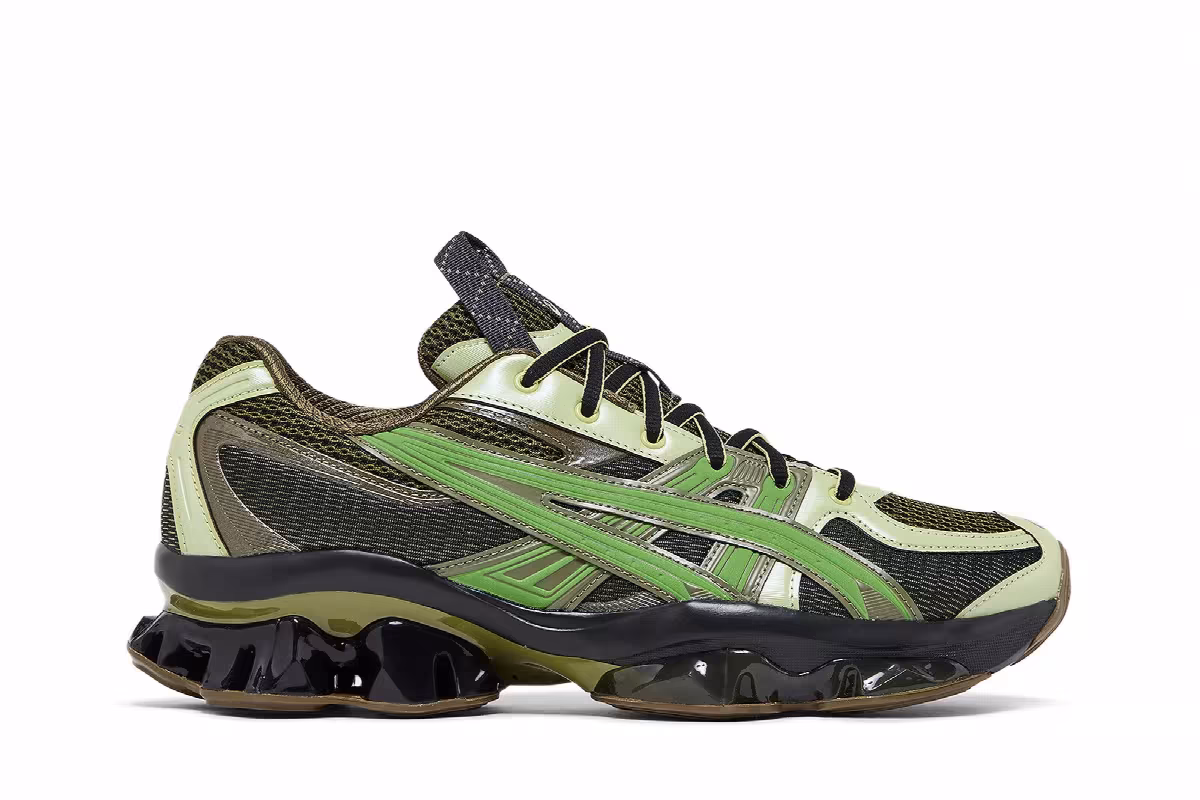 Kiko Kostadinov x ASICS US5-S Gel Quantum Kinetic Moss Bamboo, view 2