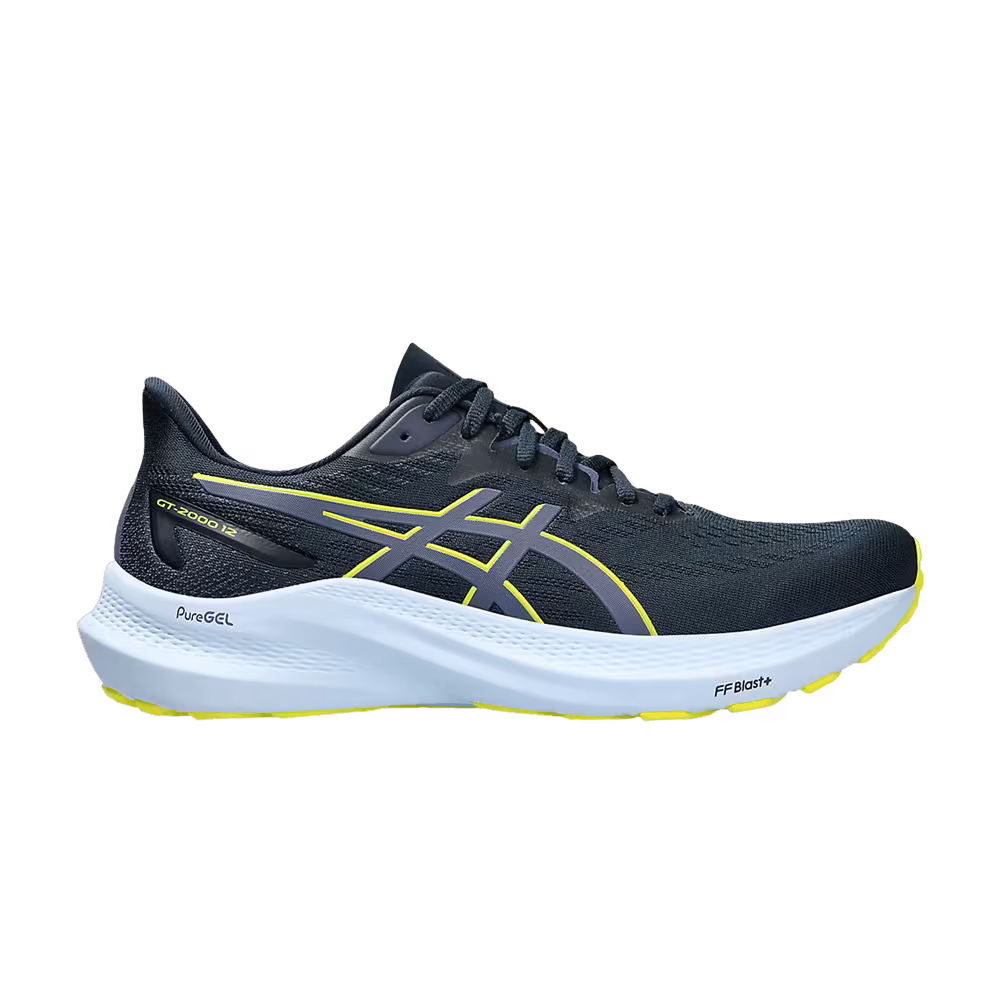 Asics GT 2000 12 2E Wide French Blue Bright Yellow