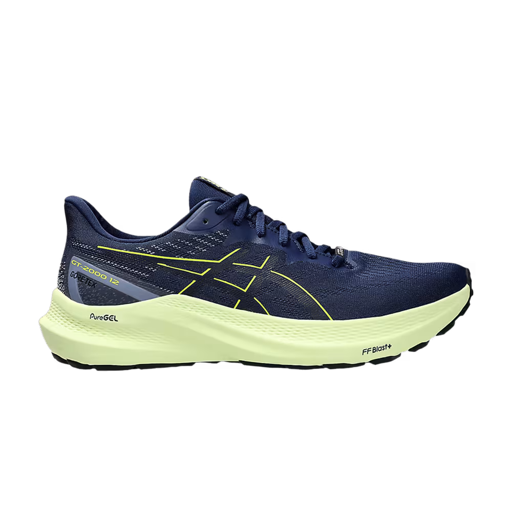 Asics GT 2000 12 GORE-TEX Blue Expanse Safety Yellow