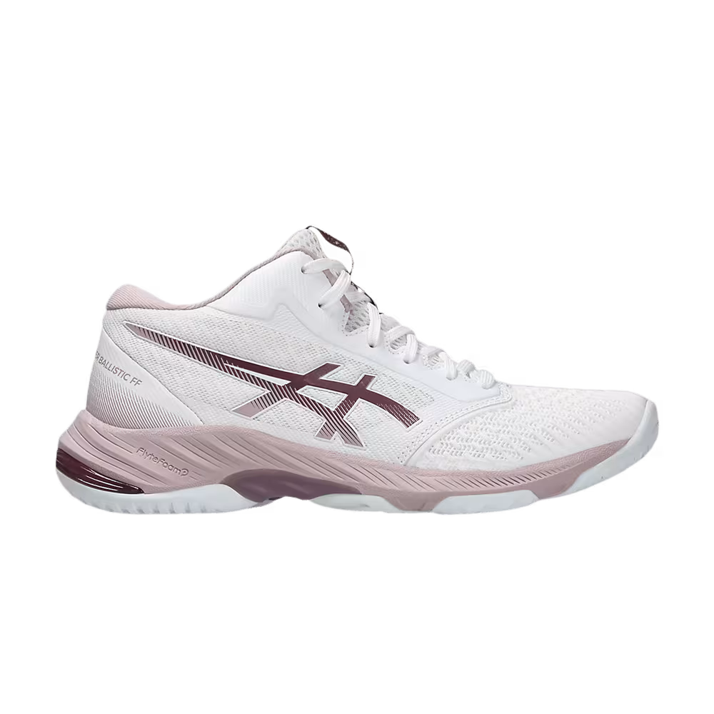 Asics Women's Netburner Ballistic FF MT 3 White Watershed Rose