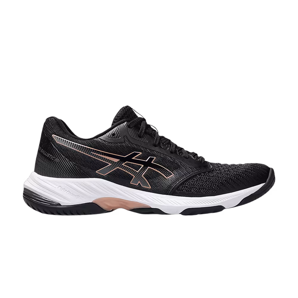 Asics Women's Netburner Ballistic FF 3 Black Rose Gold