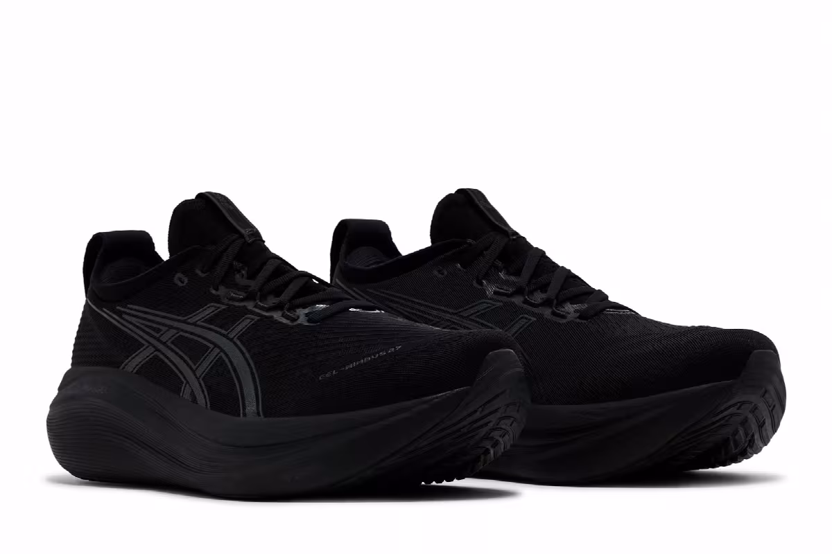 ASICS Gel Nimbus 27 Black Graphite Grey, view 9