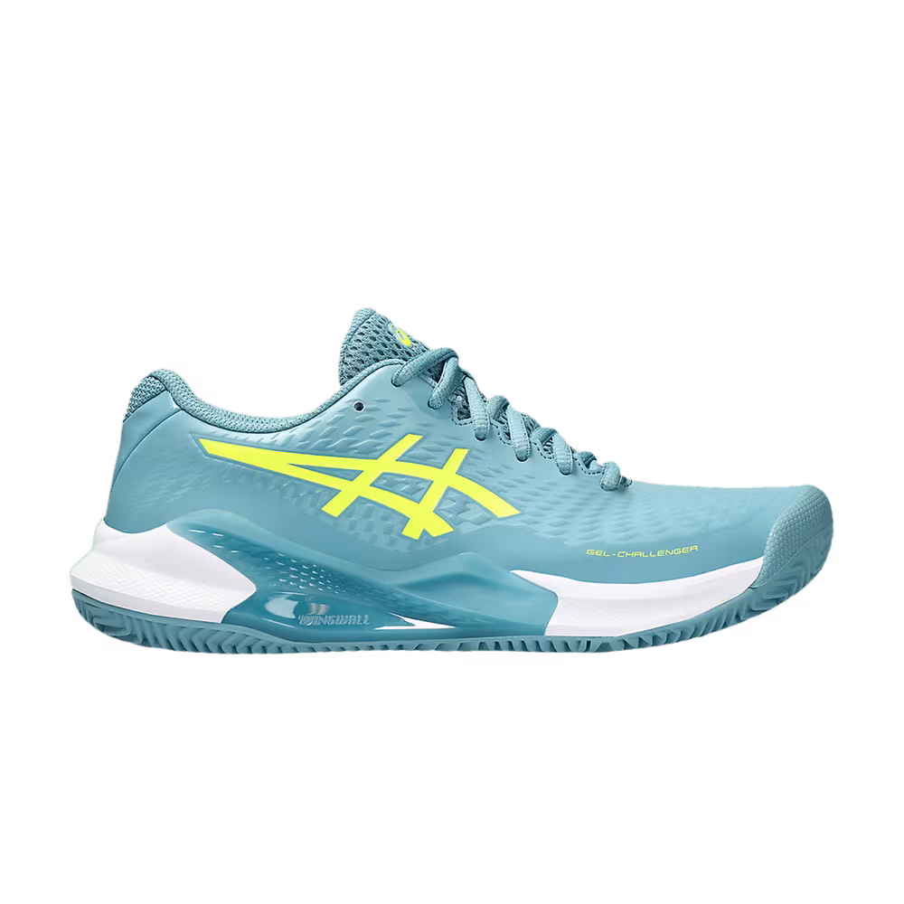 Asics Women's Gel Challenger 14 Clay Gris Blue Safety Yellow