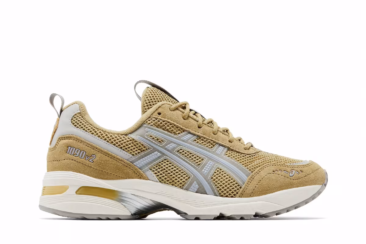 ASICS Women's Gel 1090V2 Khaki Beige Oyster Grey, view 2