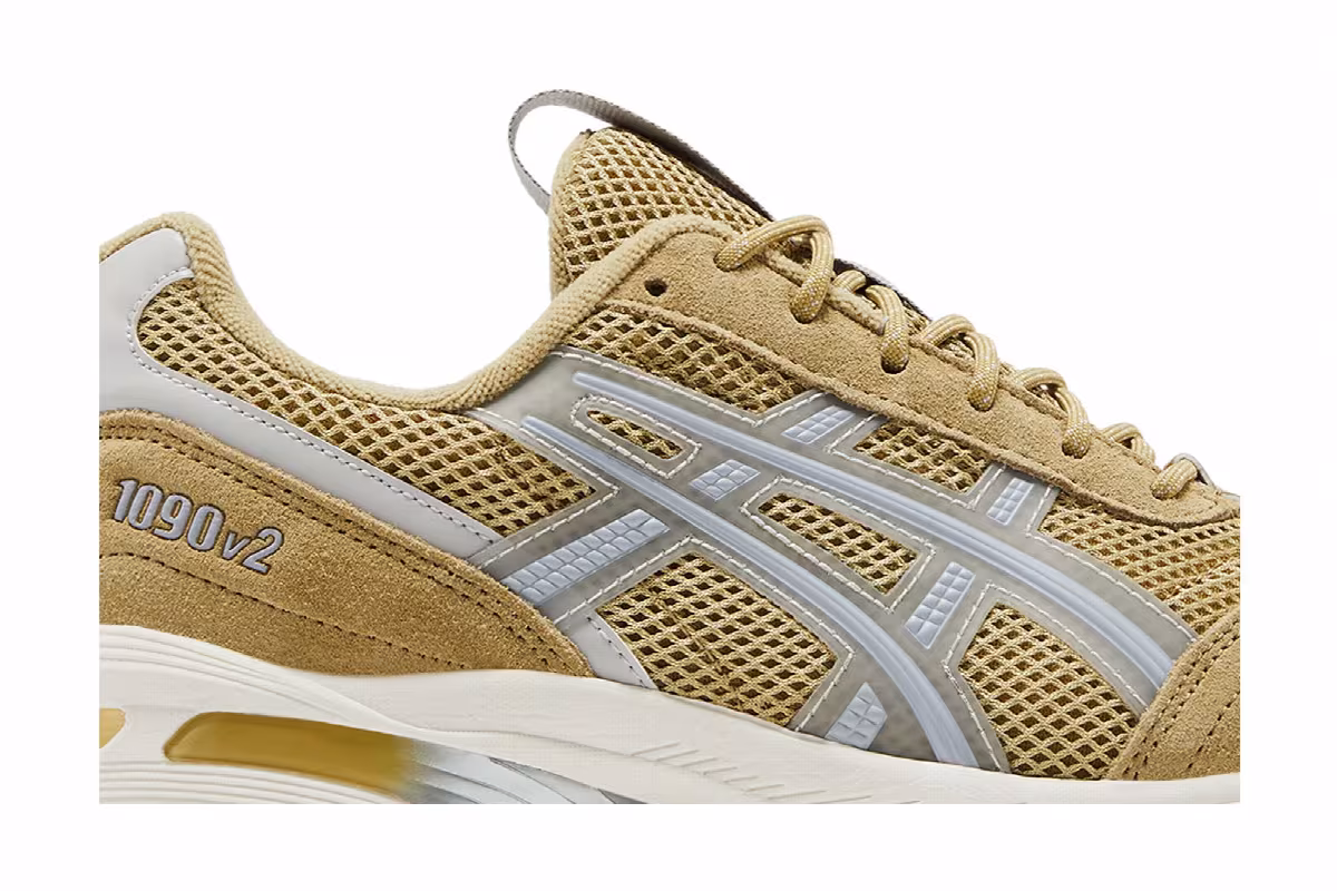 ASICS Women's Gel 1090V2 Khaki Beige Oyster Grey, view 3
