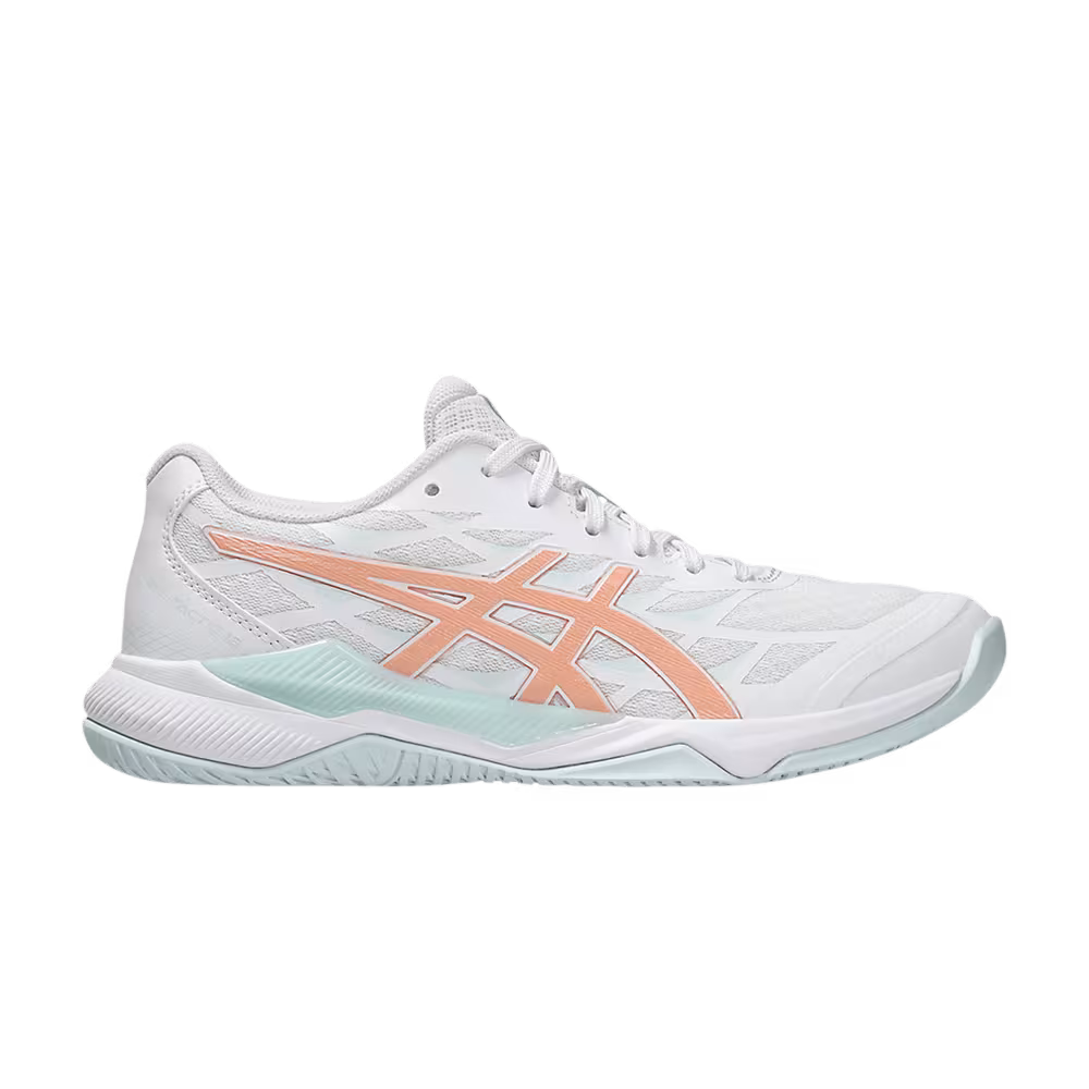 Asics Women's Gel Tactic 12 White Bright Sunstone