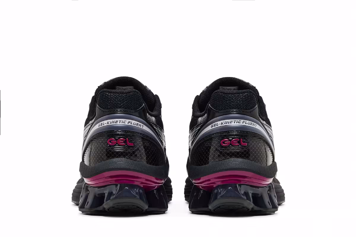 ASICS Gel Kinetic Fluent Black Pink, view 7