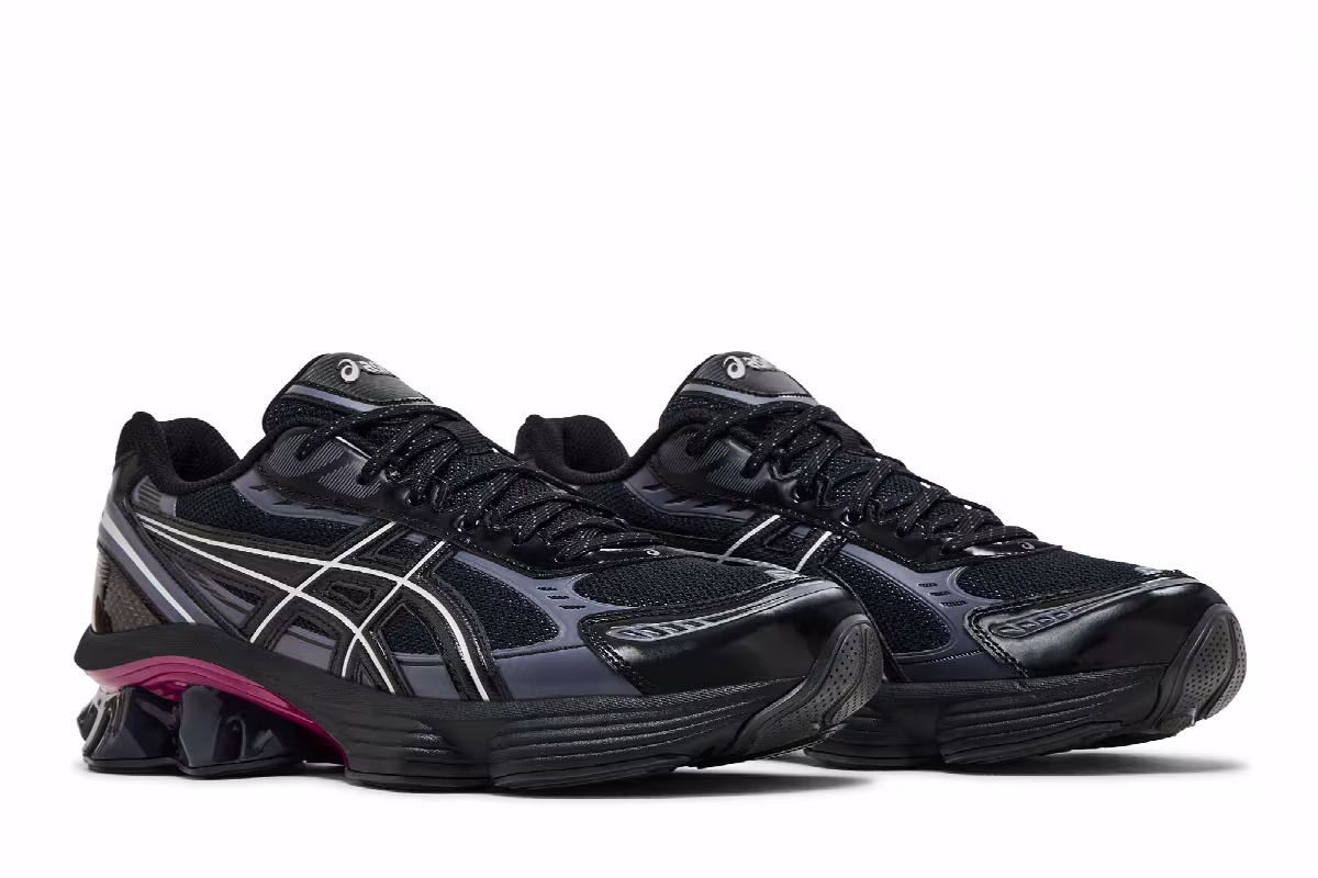 ASICS Gel Kinetic Fluent Black Pink, view 9